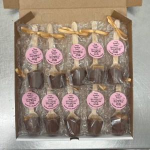 pack of 10 fudge spoons